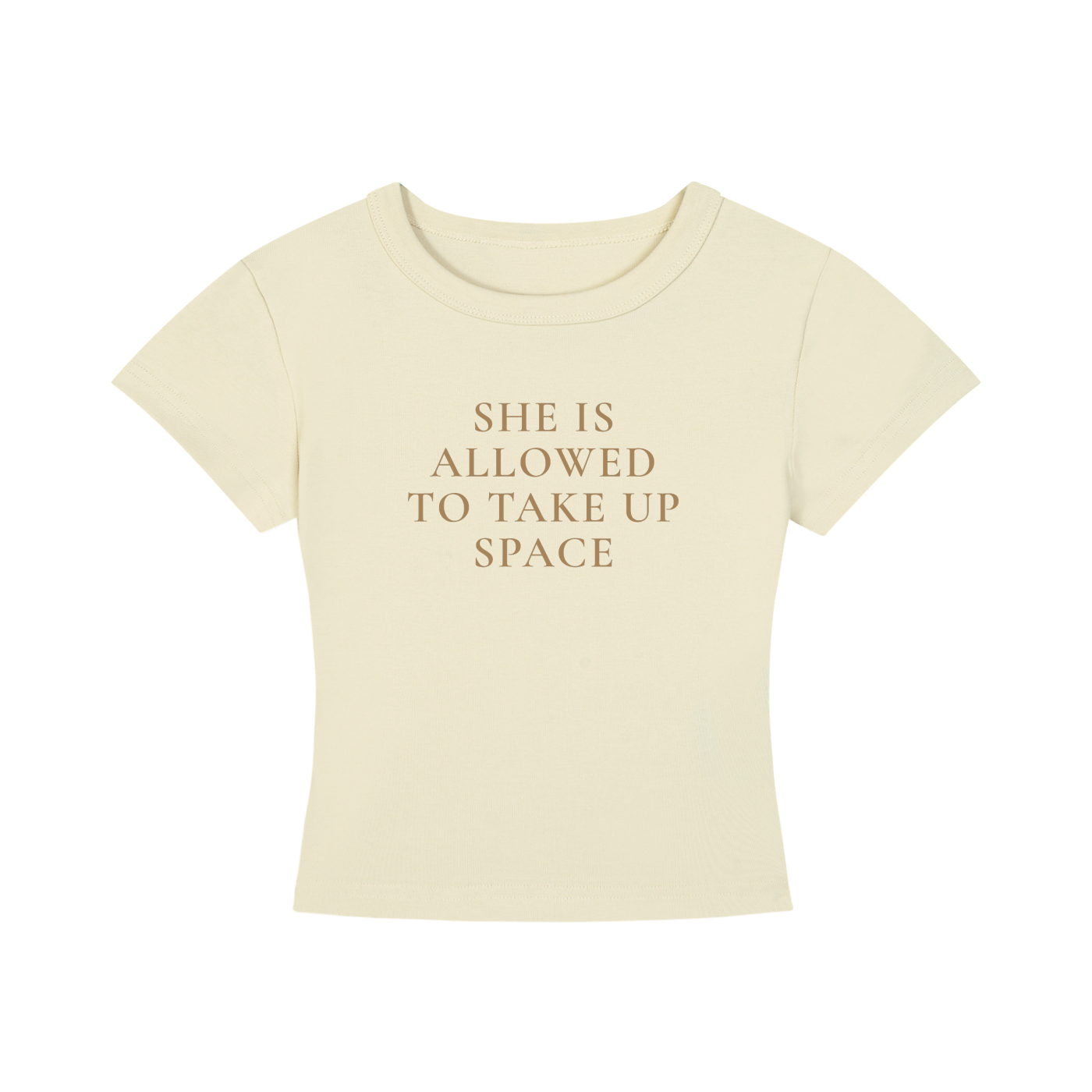 She Is Allowed To Take Up Space Cropped Tee