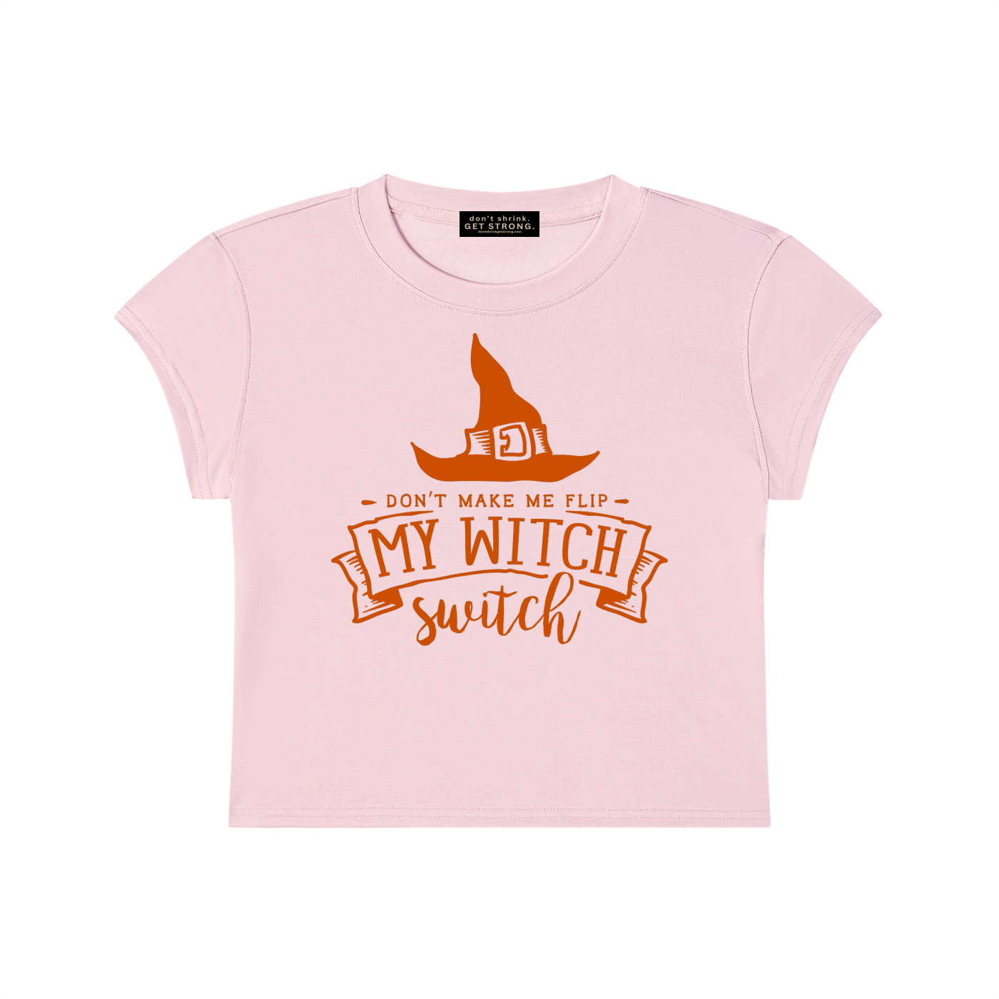 Witch Switch Capped Sleeve Cropped Tee