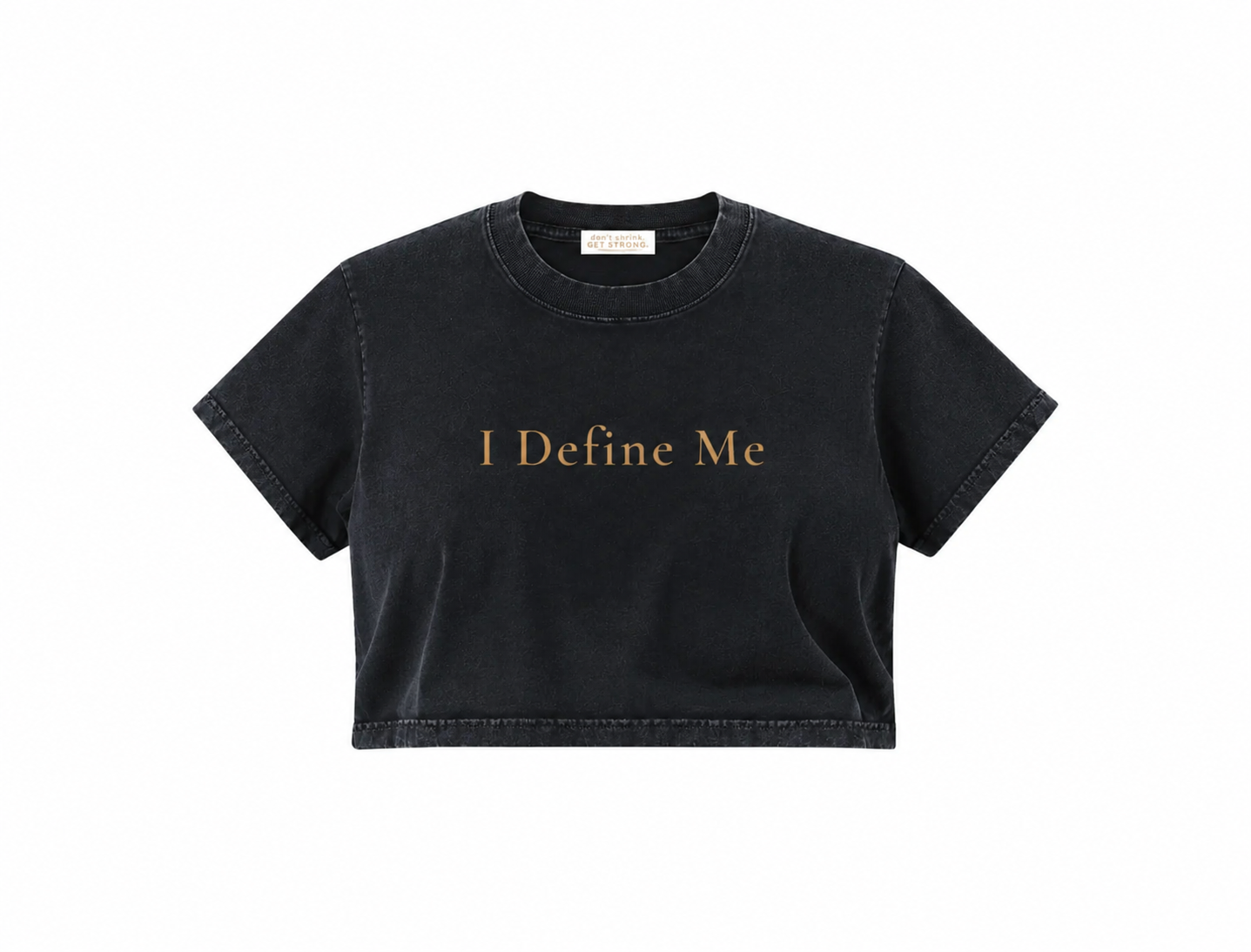 I Define Me Cropped Boxy Tee