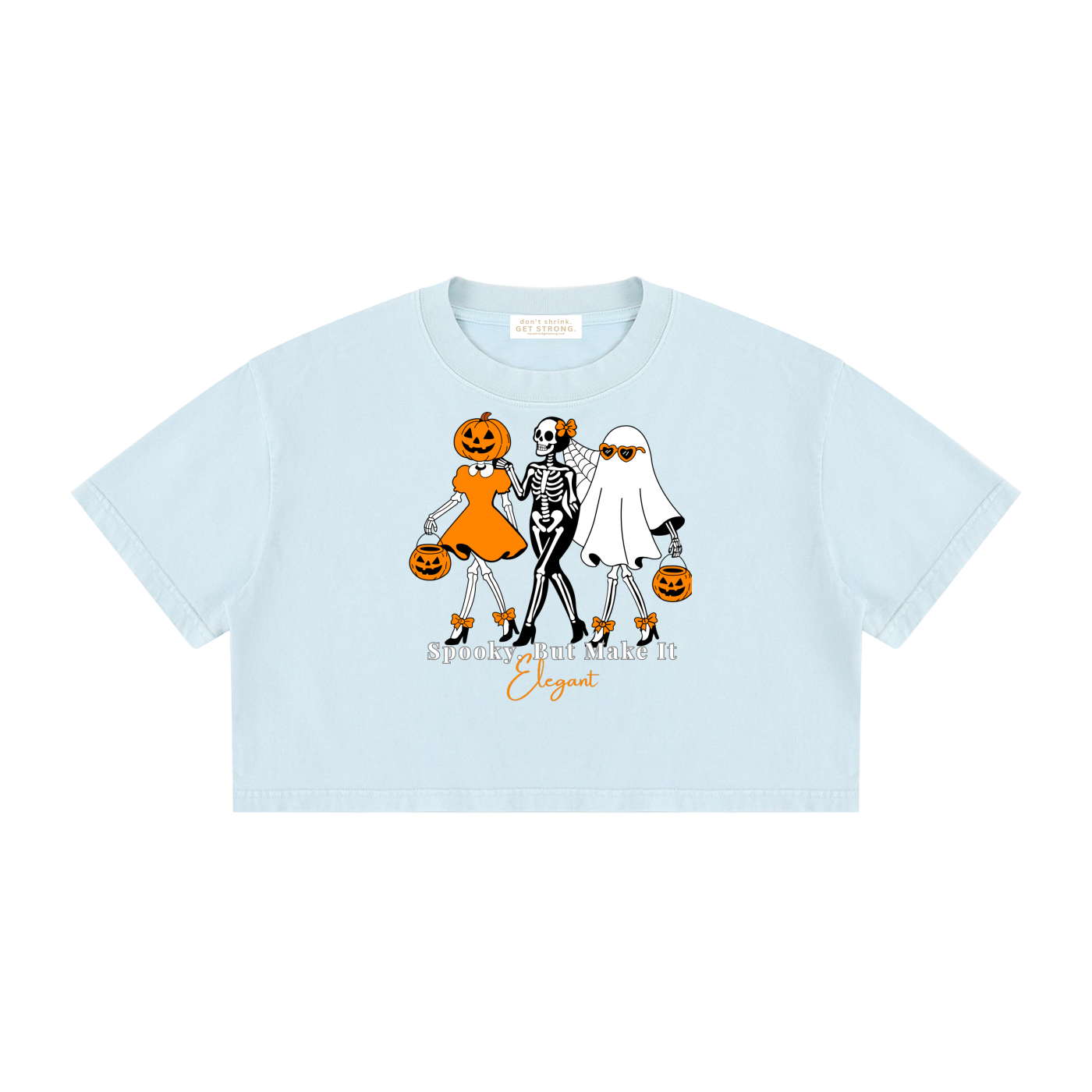 Spooky, But Make It Elegant Cropped Boxy Tee