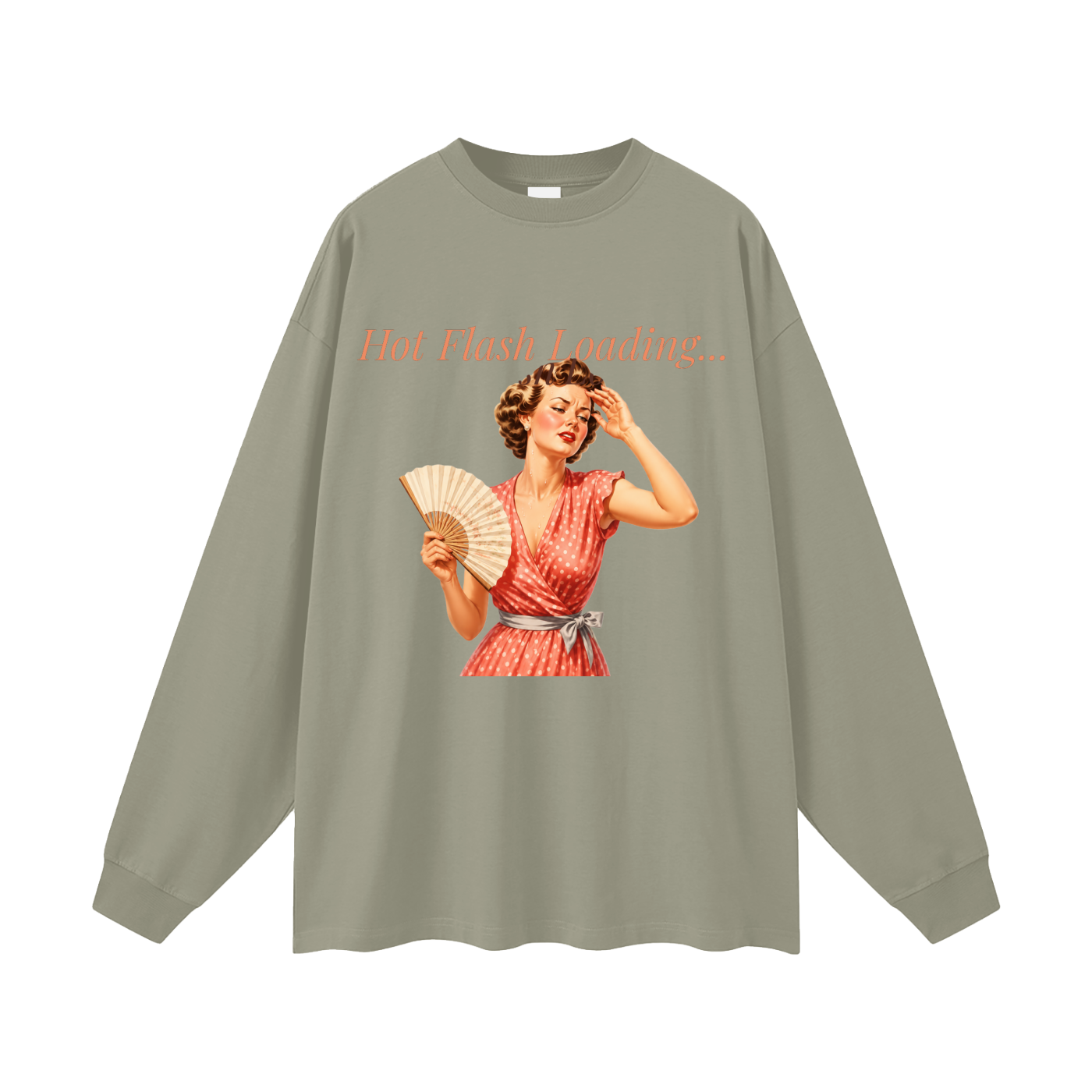 Hot Flash Loading Oversized Long Sleeve Tee