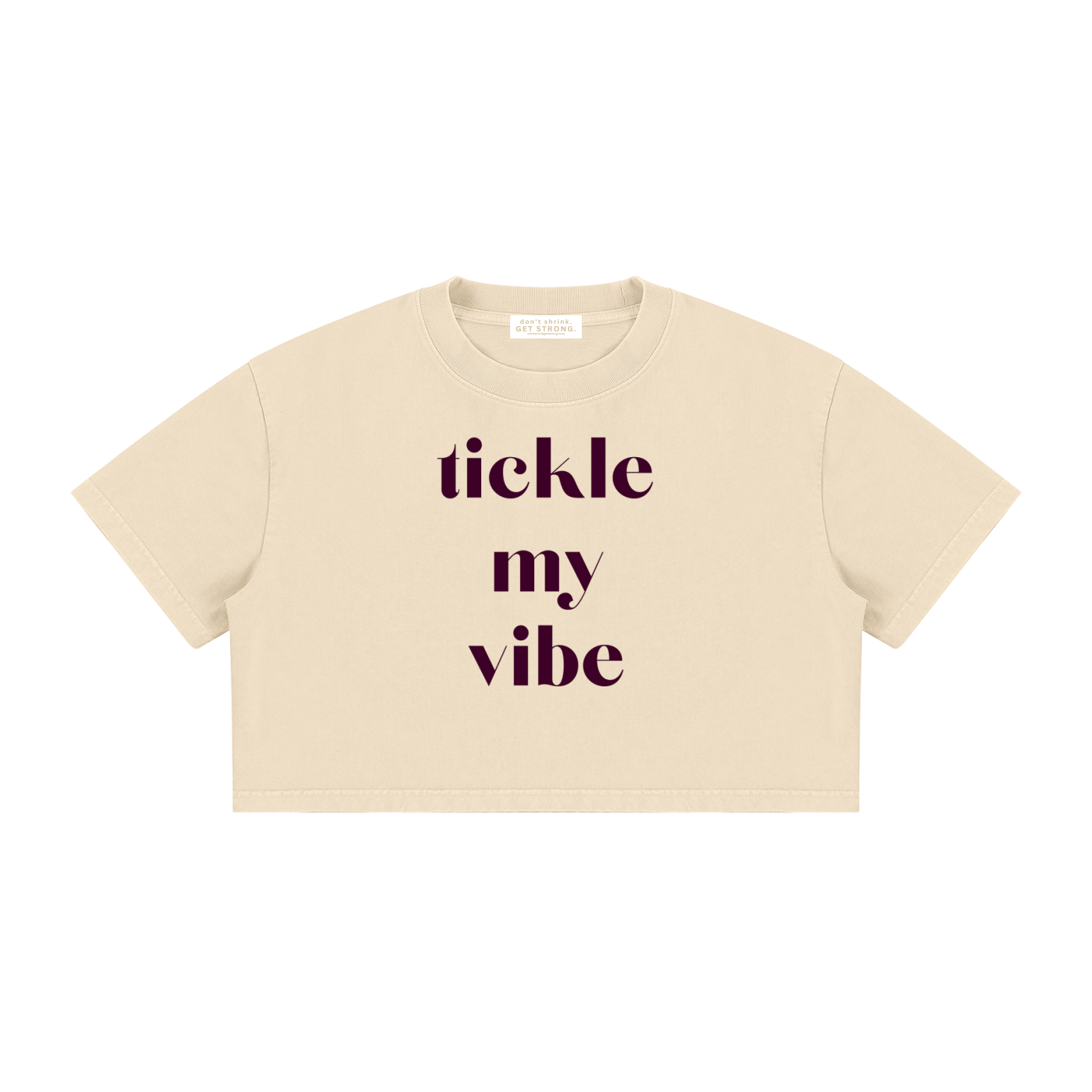 Tickle My Vibe Cropped Boxy Tee