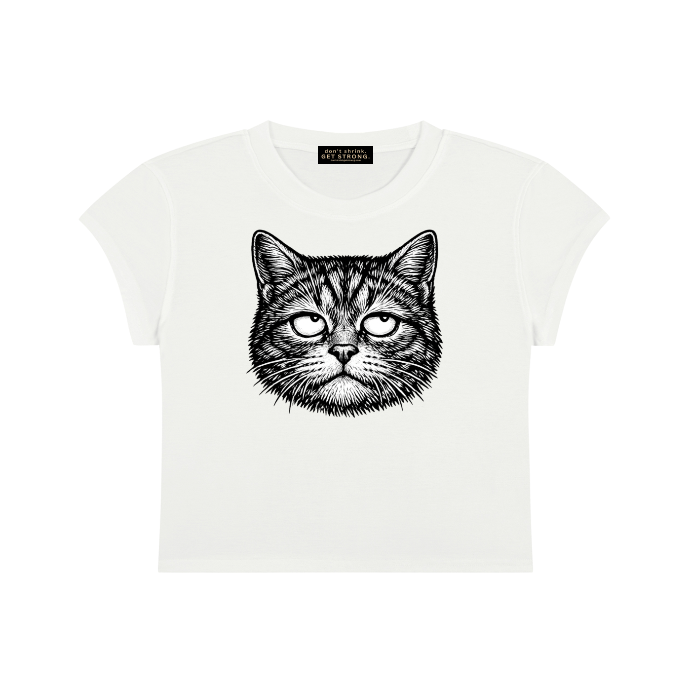 Unbothered Capped Sleeve Crop Tee