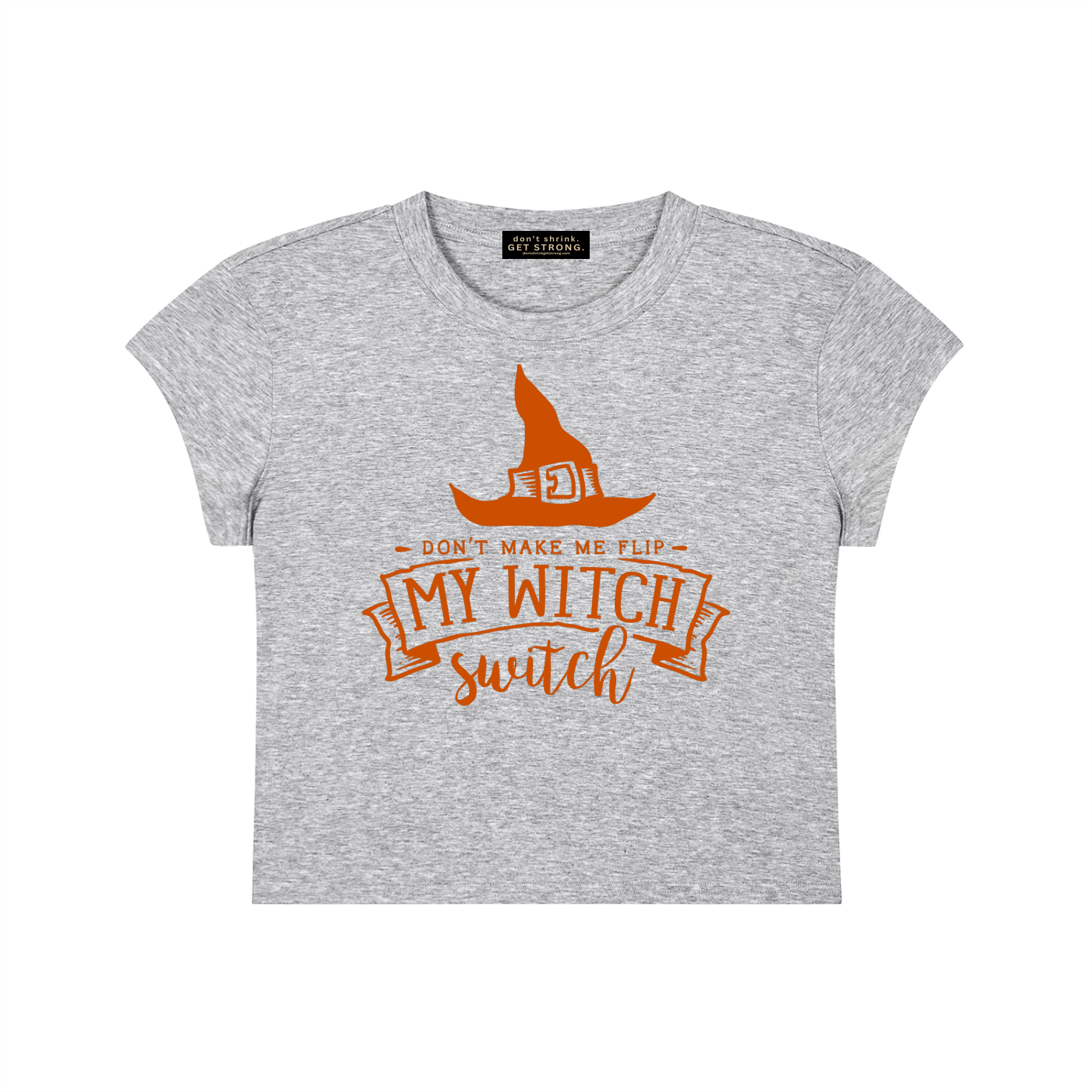 Witch Switch Capped Sleeve Cropped Tee