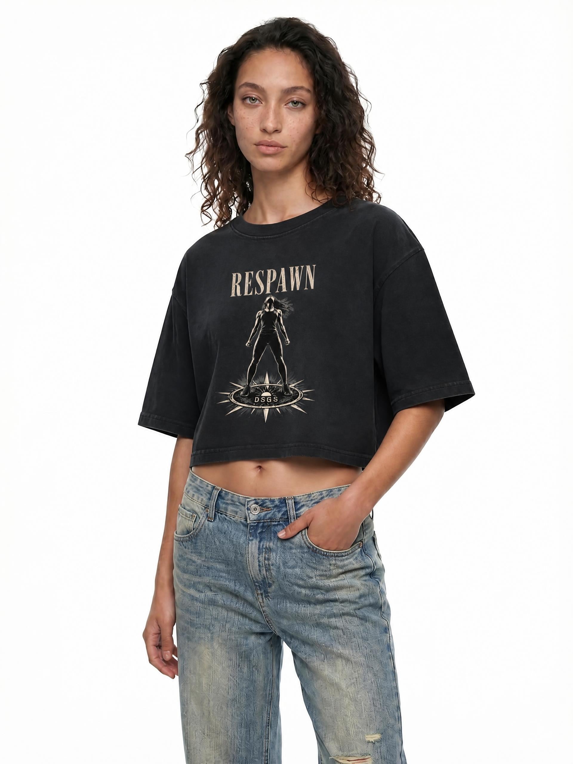 Respawn Cropped Boxy Tee