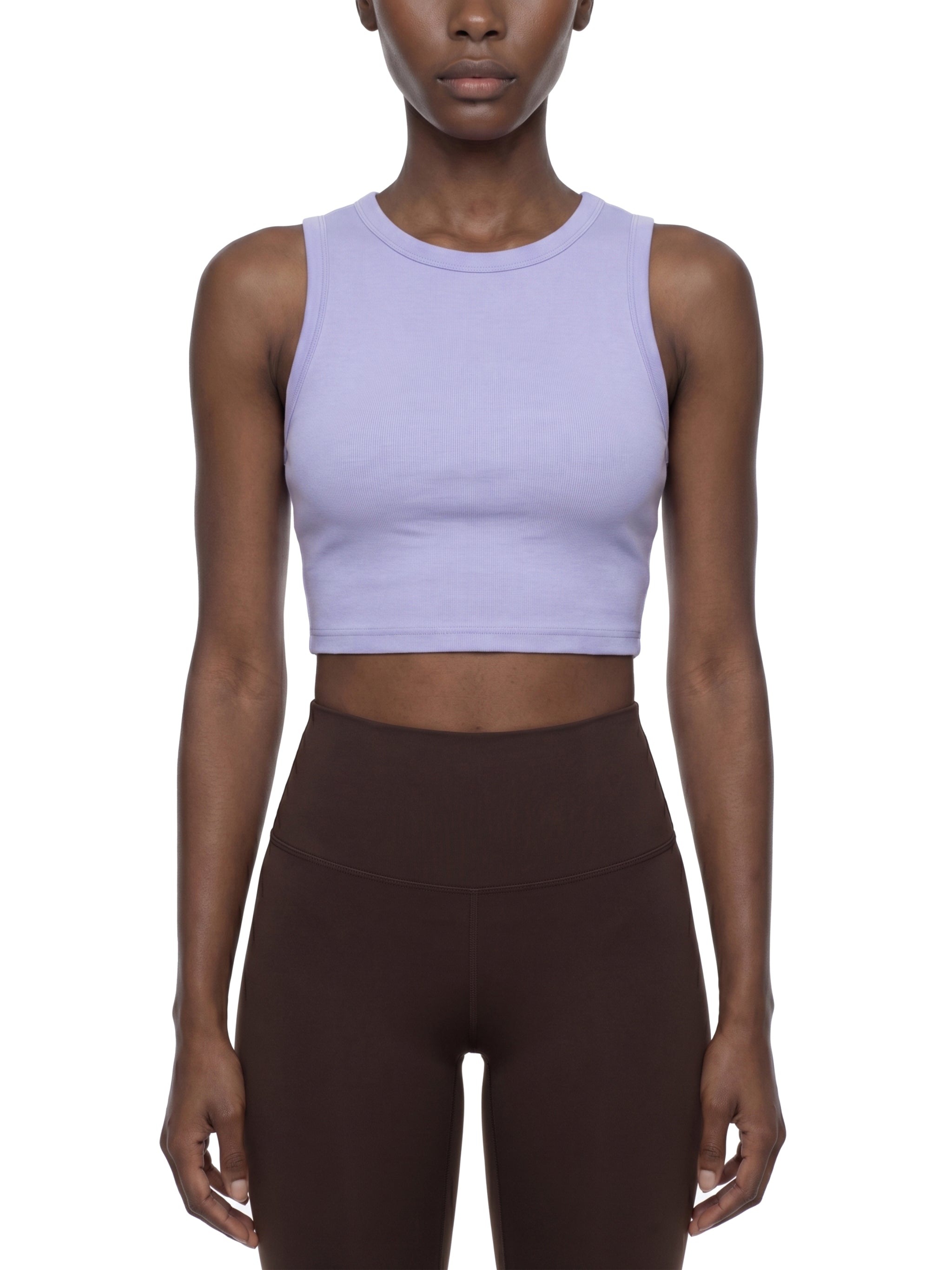 Private Label Micro Ribbed Cropped Tank